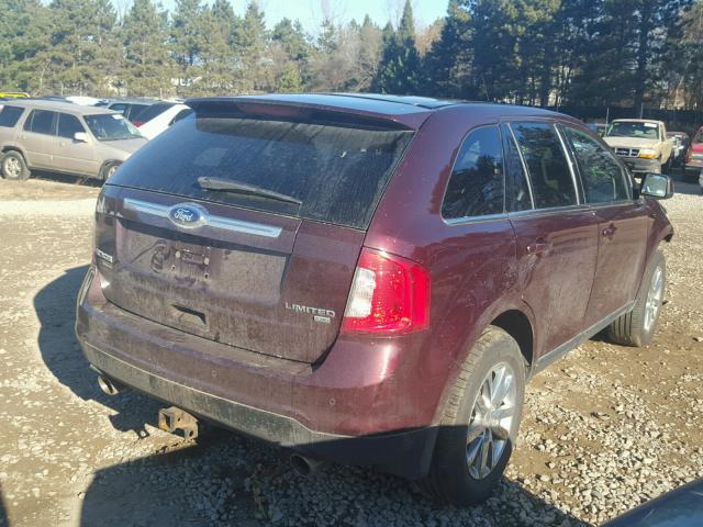 2FMDK4KC5BBA51226 - 2011 FORD EDGE LIMIT BLACK photo 4