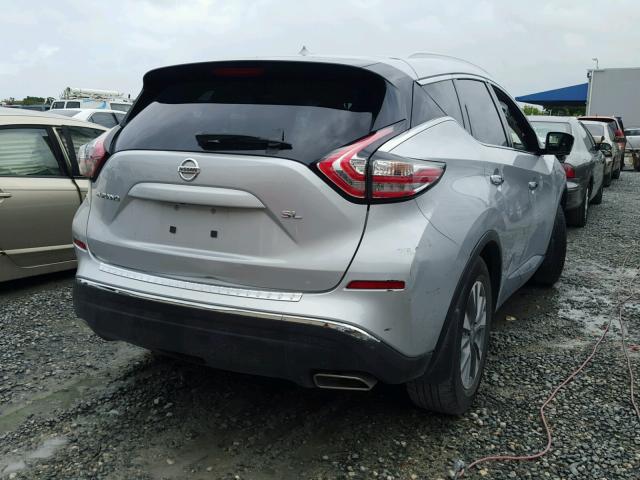 5N1AZ2MG3FN230930 - 2015 NISSAN MURANO S SILVER photo 4