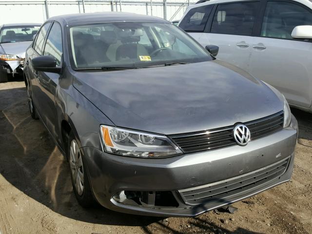 3VW2K7AJ8EM334961 - 2014 VOLKSWAGEN JETTA BASE GRAY photo 1