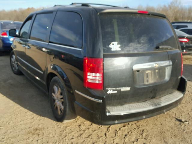 2A8HR64X68R690155 - 2008 CHRYSLER TOWN & COU BLUE photo 3