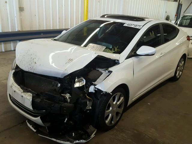 5NPDH4AE5DH178880 - 2013 HYUNDAI ELANTRA GL WHITE photo 2