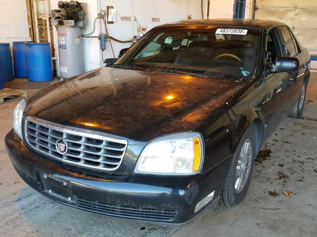 1G6KE54Y04U129672 - 2004 CADILLAC DEVILLE DH BLACK photo 2