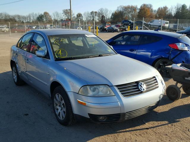 WVWPD63B73P396524 - 2003 VOLKSWAGEN PASSAT GLS BLUE photo 1