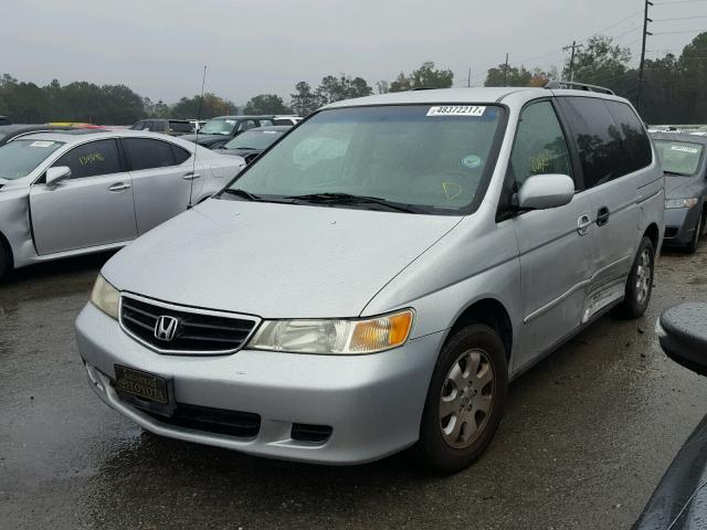 2HKRL18632H528425 - 2002 HONDA ODYSSEY EX SILVER photo 2