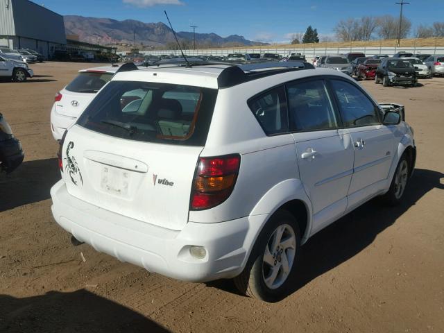 5Y2SL62834Z401856 - 2004 PONTIAC VIBE WHITE photo 4