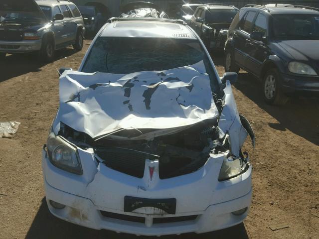 5Y2SL62834Z401856 - 2004 PONTIAC VIBE WHITE photo 9