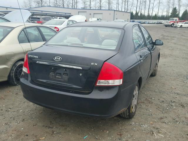 KNAFE122075438799 - 2007 KIA SPECTRA EX BLACK photo 4