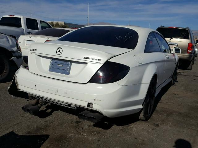 WDDEJ77XX9A020591 - 2009 MERCEDES-BENZ CL 63 AMG WHITE photo 4