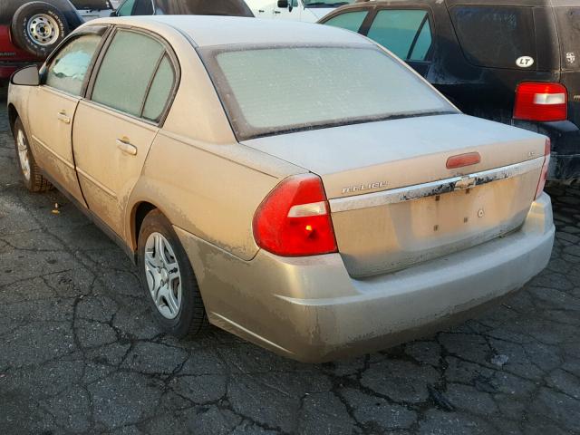 1G1ZS51F06F269308 - 2006 CHEVROLET MALIBU LS GOLD photo 3