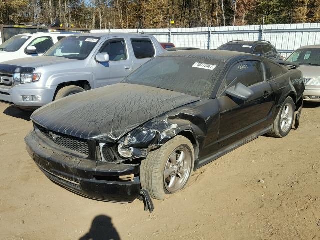 1ZVFT80N055171186 - 2005 FORD MUSTANG BLACK photo 2