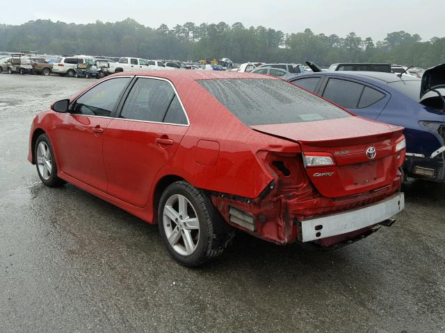 4T1BF1FK3DU723132 - 2013 TOYOTA CAMRY L RED photo 3