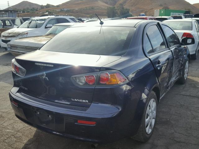 JA32U2FU9DU013751 - 2013 MITSUBISHI LANCER ES/ BLUE photo 4