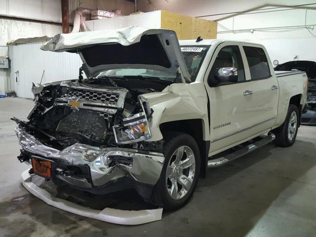 3GCUKSECXEG144796 - 2014 CHEVROLET SILVERADO WHITE photo 2