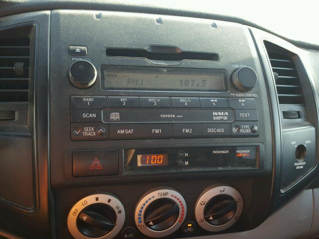 5TETX22N09Z644625 - 2009 TOYOTA TACOMA ACC WHITE photo 9