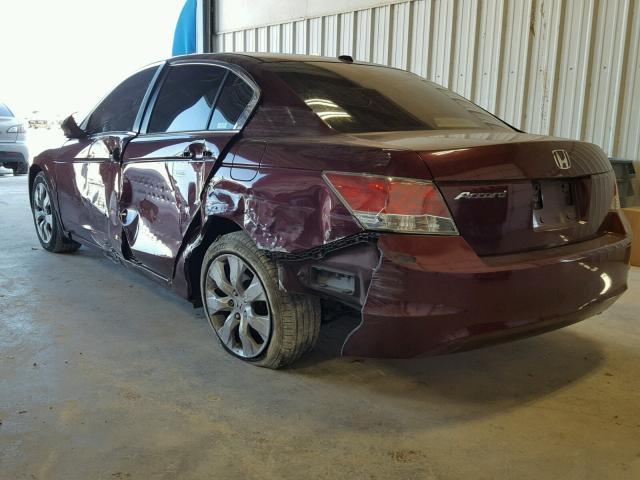 1HGCP26869A083525 - 2009 HONDA ACCORD EXL RED photo 3