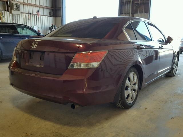 1HGCP26869A083525 - 2009 HONDA ACCORD EXL RED photo 4