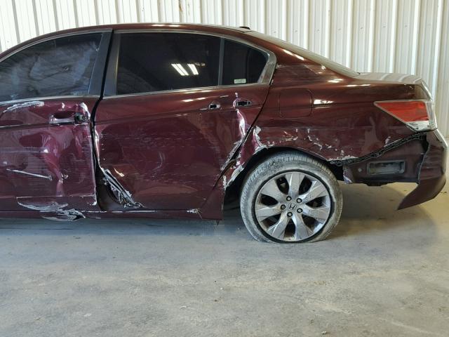 1HGCP26869A083525 - 2009 HONDA ACCORD EXL RED photo 9