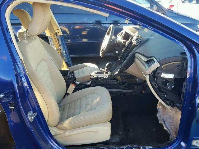 3FA6P0H74DR142807 - 2013 FORD FUSION SE BLUE photo 5