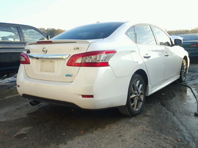 3N1AB7APXDL656690 - 2013 NISSAN SENTRA S WHITE photo 4