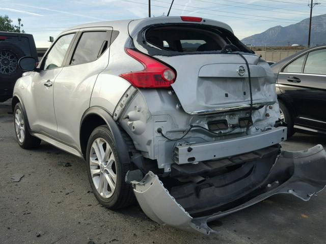 JN8AF5MR0DT224631 - 2013 NISSAN JUKE S SILVER photo 3