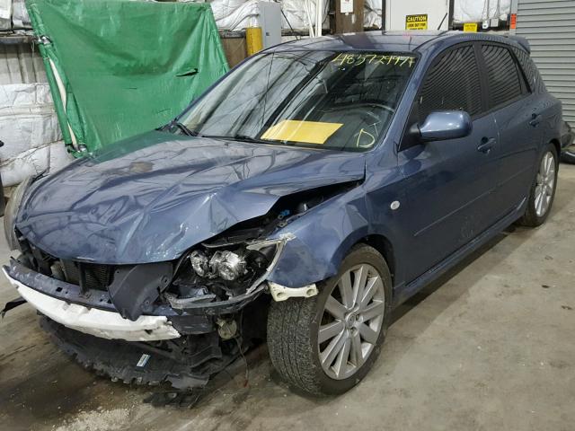 JM1BK34M771628031 - 2007 MAZDA SPEED 3 BLUE photo 2