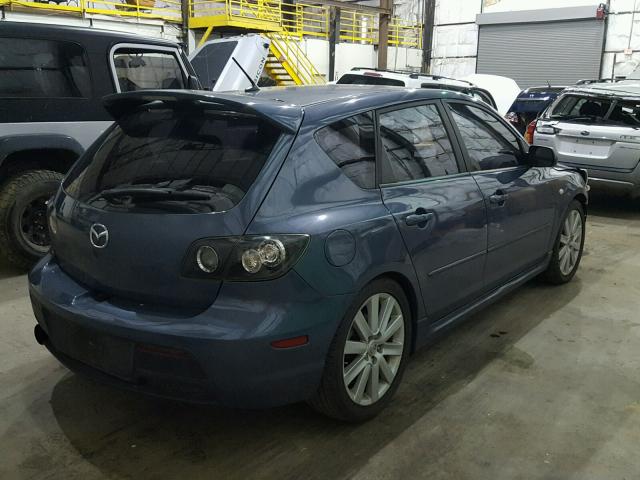 JM1BK34M771628031 - 2007 MAZDA SPEED 3 BLUE photo 4