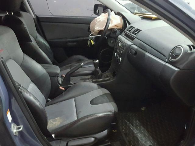 JM1BK34M771628031 - 2007 MAZDA SPEED 3 BLUE photo 5