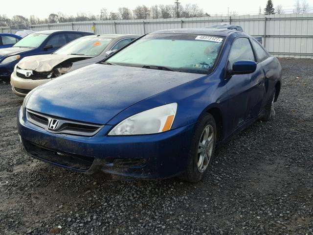 1HGCM726X7A011878 - 2007 HONDA ACCORD EX BLUE photo 2