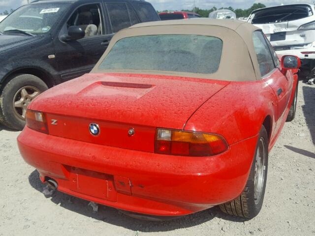 4USCH7327VLB83105 - 1997 BMW Z3 1.9 RED photo 4