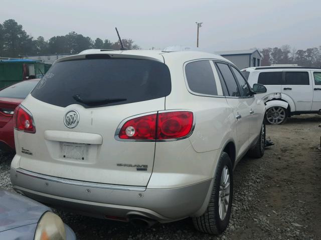 5GAKVBED6BJ335103 - 2011 BUICK ENCLAVE CX WHITE photo 4