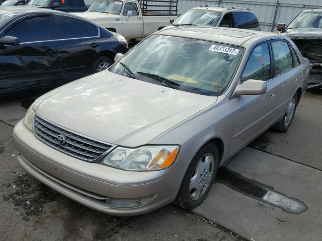 4T1BF28B93U330334 - 2003 TOYOTA AVALON XL TAN photo 2