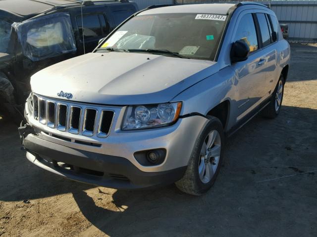 1J4NT1FB0BD290760 - 2011 JEEP COMPASS SP SILVER photo 2