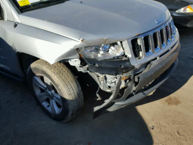 1J4NT1FB0BD290760 - 2011 JEEP COMPASS SP SILVER photo 9