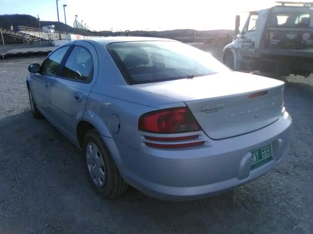 1B3EL46X02N347733 - 2002 DODGE STRATUS SE GRAY photo 3