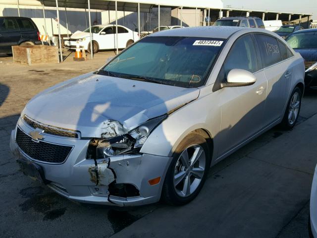 1G1PG5SC0C7371887 - 2012 CHEVROLET CRUZE LT SILVER photo 2