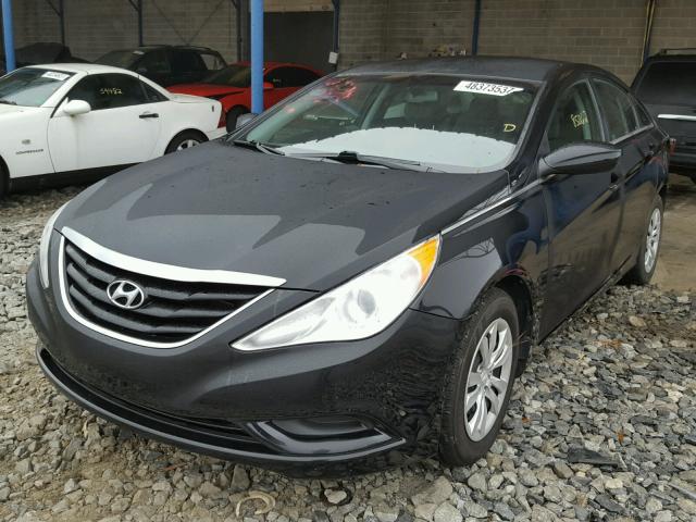 5NPEB4AC7CH425710 - 2012 HYUNDAI SONATA GLS BLACK photo 2