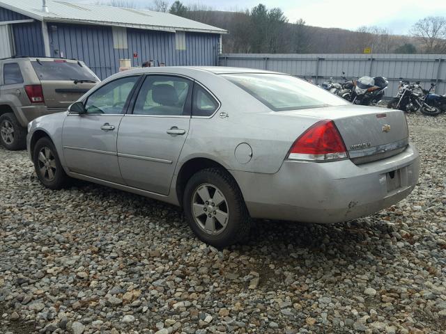 2G1WT55N189184524 - 2008 CHEVROLET IMPALA LT SILVER photo 3