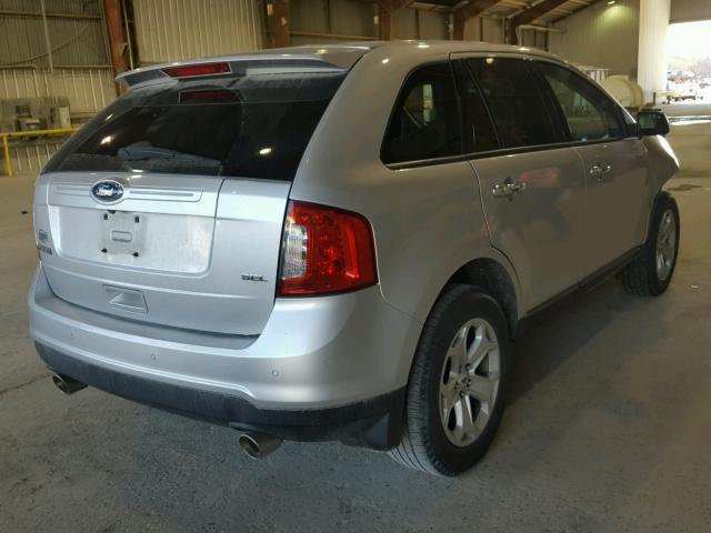 2FMDK3JC5BBB64878 - 2011 FORD EDGE SEL SILVER photo 4