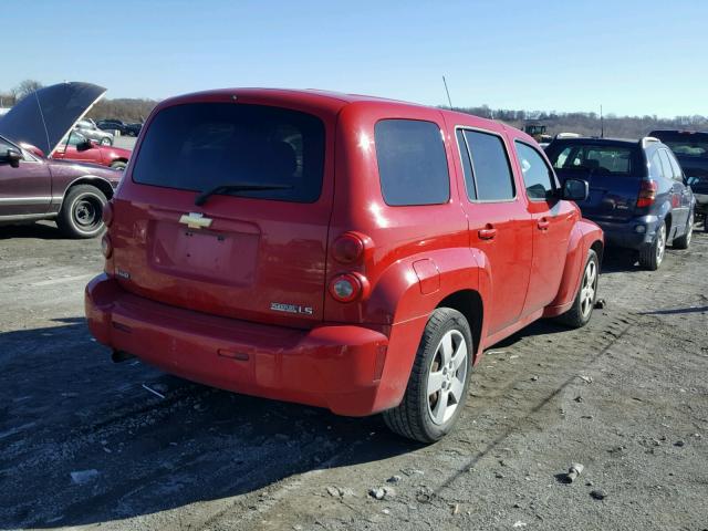 3GNCA13BX9S643546 - 2009 CHEVROLET HHR LS RED photo 4