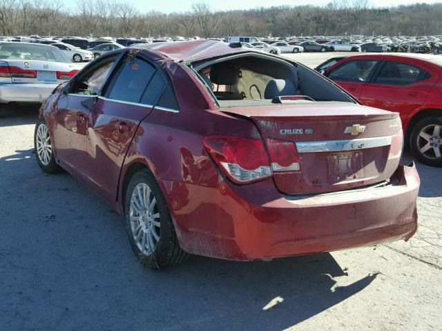 1G1PK5SC6C7224052 - 2012 CHEVROLET CRUZE ECO RED photo 3