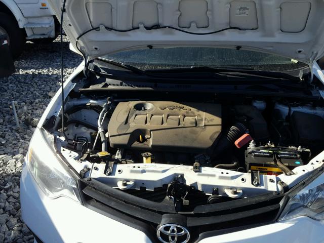 2T1BURHE5EC048169 - 2014 TOYOTA COROLLA L WHITE photo 7