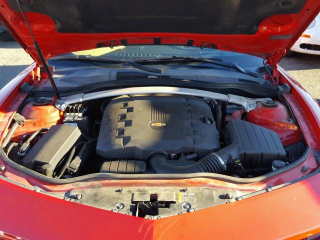 2G1FC3DD3B9213025 - 2011 CHEVROLET CAMARO LT RED photo 7