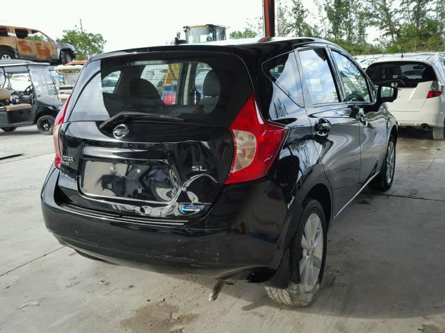 3N1CE2CP7FL397644 - 2015 NISSAN VERSA NOTE BLACK photo 4