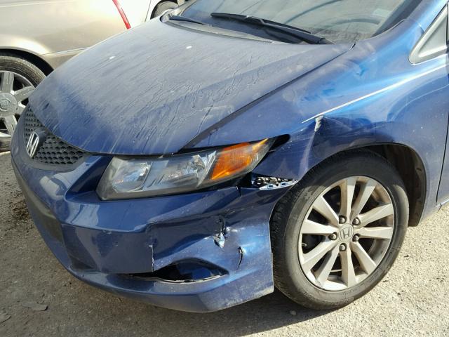 2HGFG3B05CH515808 - 2012 HONDA CIVIC EXL BLUE photo 9