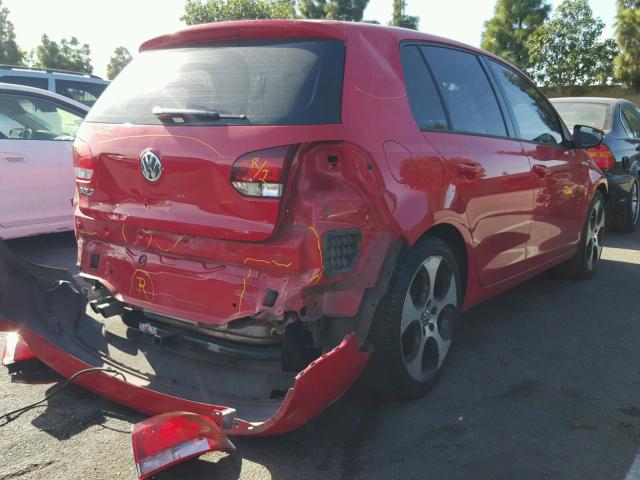 WVWDB7AJXDW119530 - 2013 VOLKSWAGEN GOLF 红色 照片 4