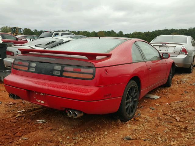 JN1RZ26H8PX536138 - 1993 NISSAN 300ZX 2+2 RED photo 4