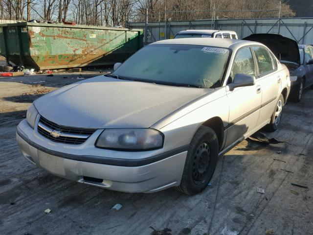 2G1WF52E559231156 - 2005 CHEVROLET IMPALA SILVER photo 2