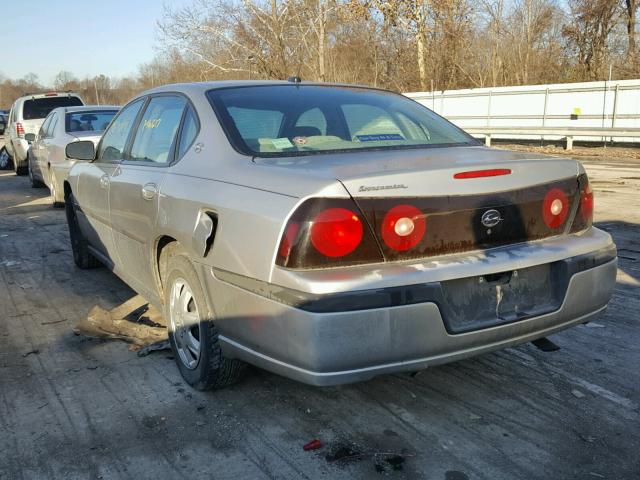 2G1WF52E559231156 - 2005 CHEVROLET IMPALA SILVER photo 3