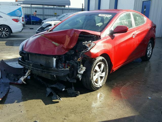 KMHDH4AE2EU169671 - 2014 HYUNDAI ELANTRA SE RED photo 10