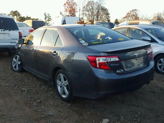 4T1BF1FK9EU342659 - 2014 TOYOTA CAMRY L GRAY photo 3